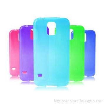 Colorful tpu soft case for samsung galaxy s5 i9600 phone ca